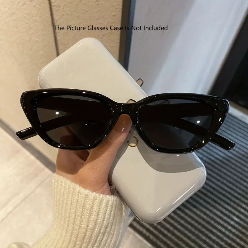 1pc Y2K Cat Eye Fashion Glasses, Anti-Reflective Plastic Frame, Star Punk Design,