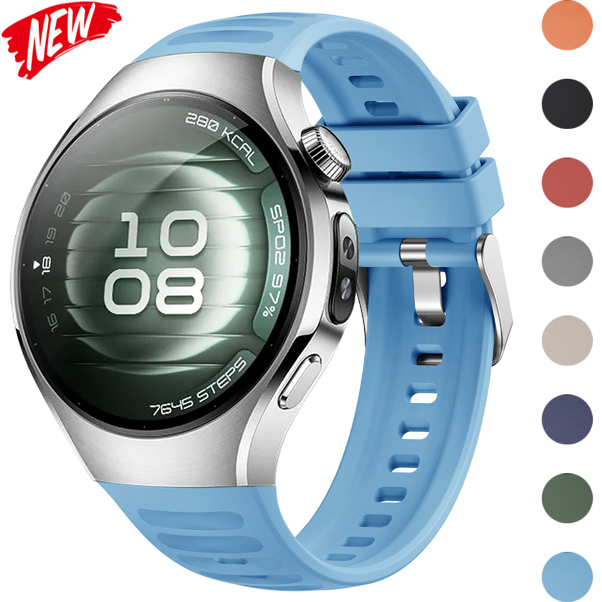 Original Silicone Strap For Watch 5 46MM No Gaps sport Band For Watch 5 42mm Business Quick release Band