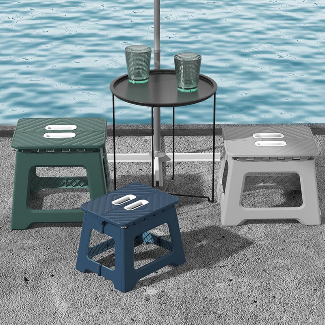Folding Stool Thickened Plastic Chair Children's Small Stool Household Portable Maza Stool Outdoor Fishing Stool