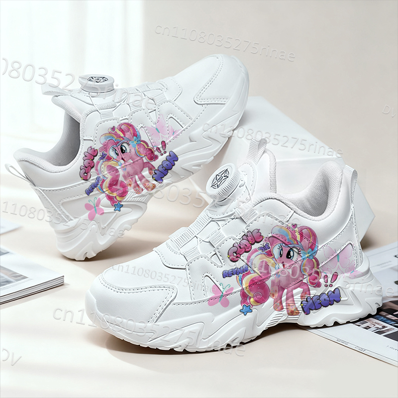 My Little Pony Youth Student Kids Sports Shoes Girls Love Hot Selling Cartoon Printing Anti Slip Wear Resistant White Shoes