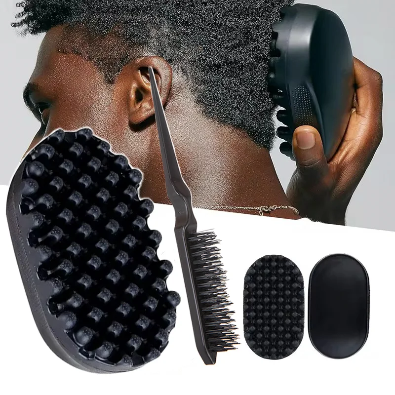 Hot Sale Portable Silicone Hair Brush Washable Durable Curly Brush Hair Beauty Dirty Braided Curly Hair Men Cleaning Tool tinsol thermal brush