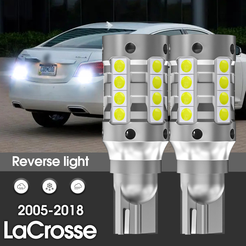 Canbus LED Reverse Light Backup Lamp 2pcs Accessories For Buick LaCrosse 2005-2018 2010 2011 2012 2013 2014 2015 2016 2017
