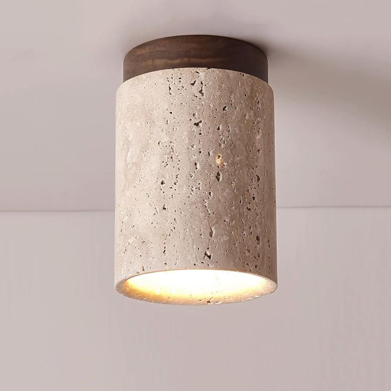 Japanese Wabi-sabi Porch Balcony Ceiling Lamp Northern Europe Yellow Cave Stone Ceiling Light Hallway Corridor Decor Ceiling Lig
