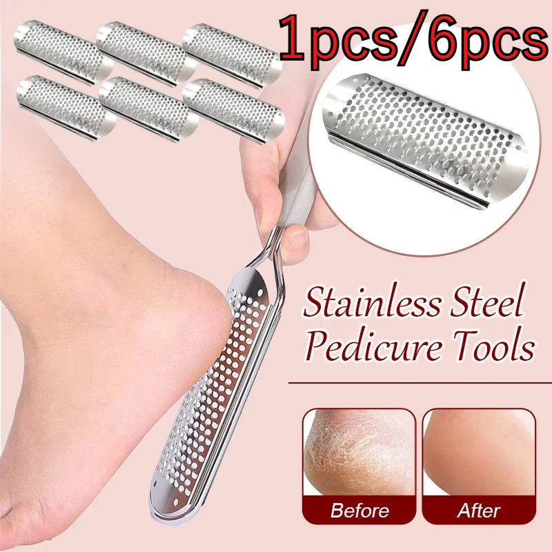 6PCS Foot File Callus Remover Tool for Dead Skin Removal Home Pedicure Tools Foot Rasp Callus Remover Feet Heels Grater File