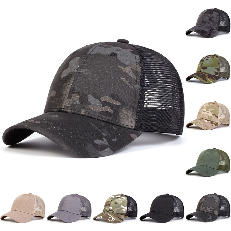 1pc Unisex Mesh Baseball Caps Net Caps Spring and Summer Adjustable Casual Hats Sunscreen Hat for Outdoor Activities