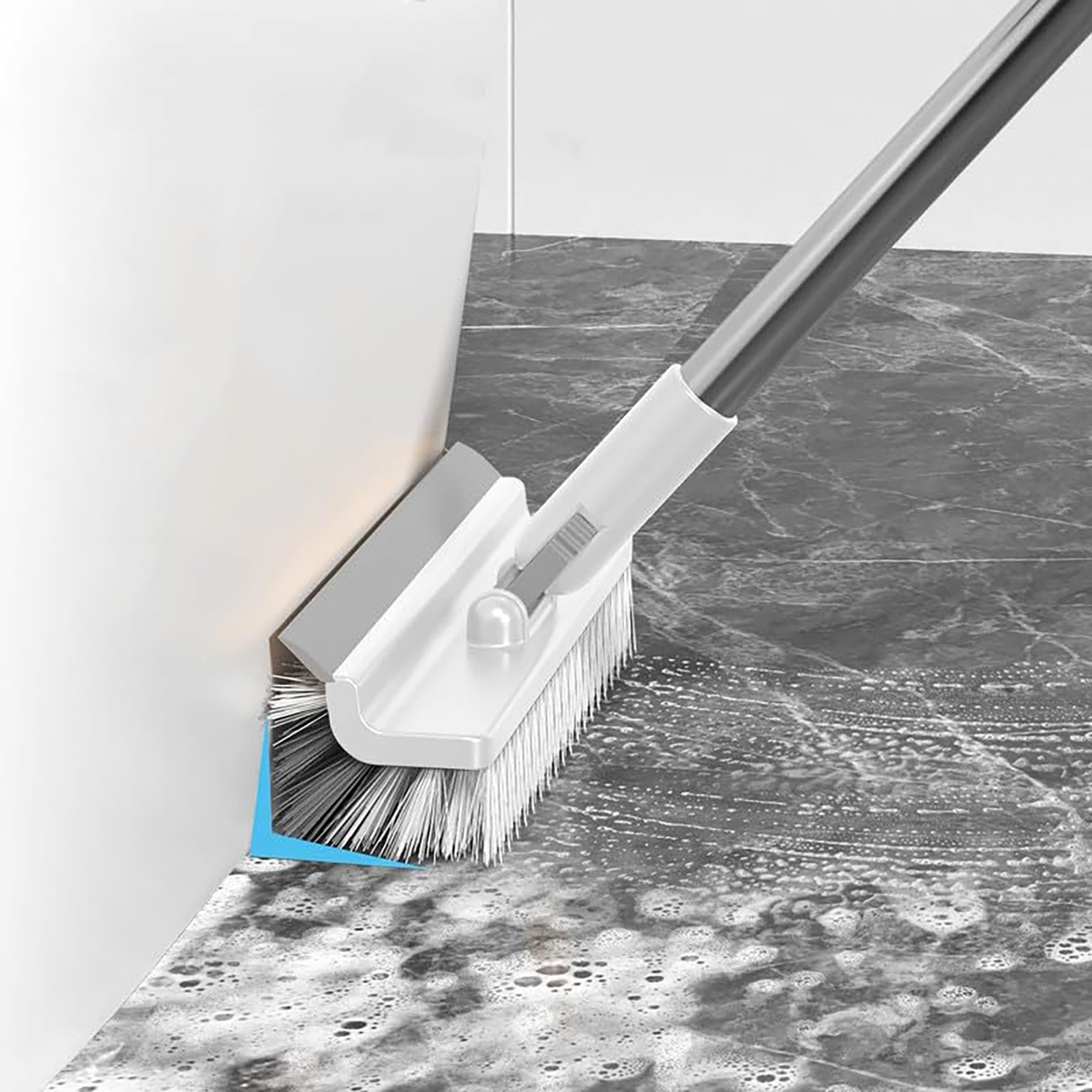 Crevice Hard Bristle Cleaning Brush No Dead Corners Hard Bristle Brush for Cleaning Wall Corner Patio Bathroom