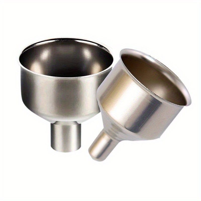 1Pc, Funnel, Kitchen Stainless Steel Funnel, Oil Funnel, Funnel, Large And Small Diameter Portable Conical Oil Funnel