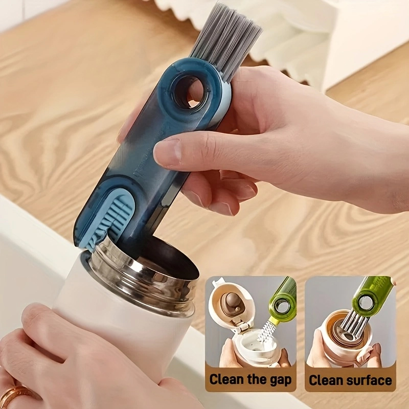 cleaning brush three in one cup brush water cup cleaning artifact thermos bottle gap U-shaped cup mouth cup lid brush