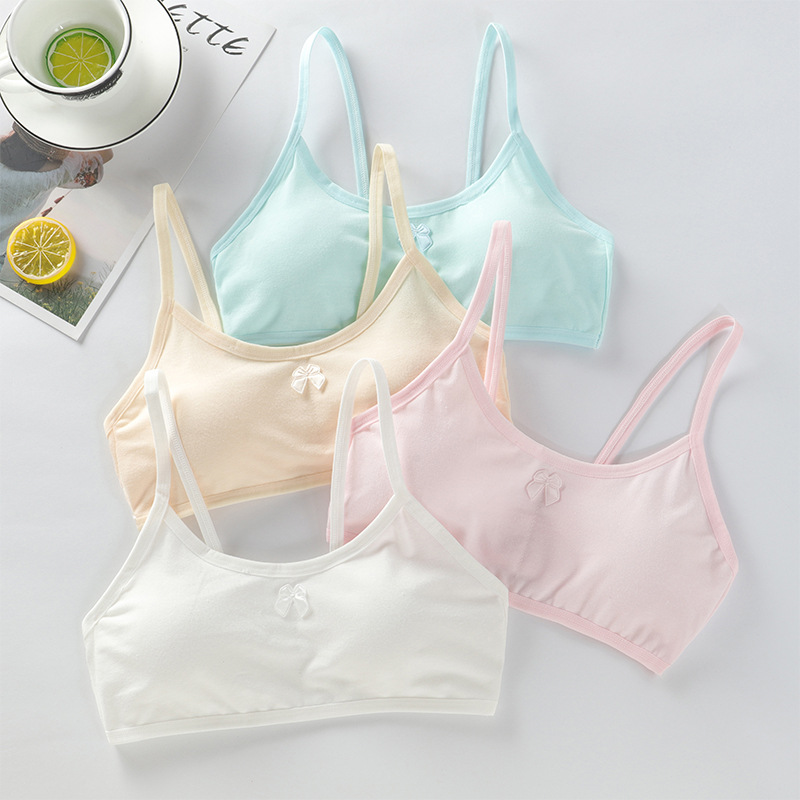 Developmental Tank Top Cotton Junior High School Students 12-14-16 Years Old High School Girl Bra Big Boy Girl Girl Underwear