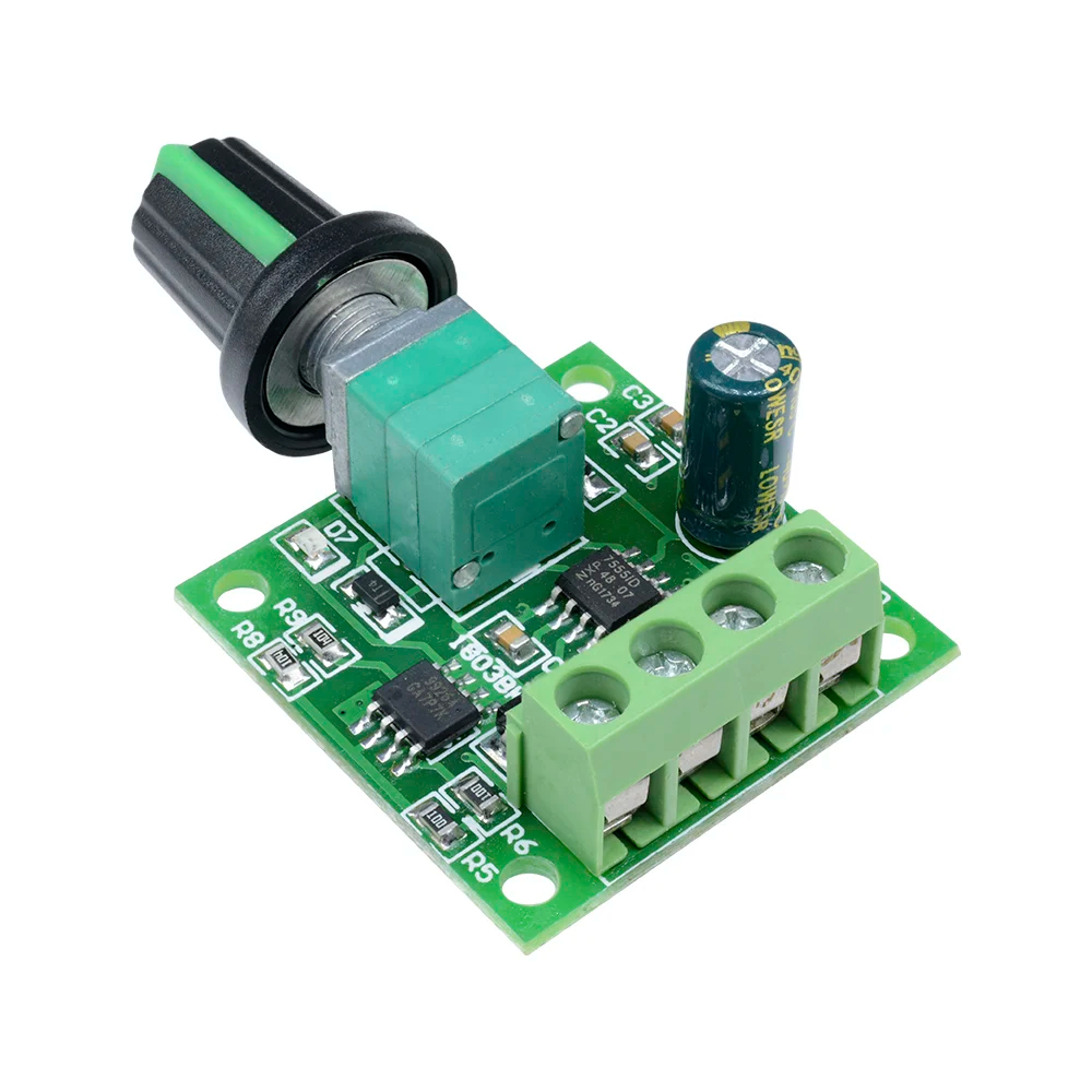 PWM Motor Speed Controller Automatic DC Motor Regulator Control Module Low Voltage DC 1.8V To 12V 2A