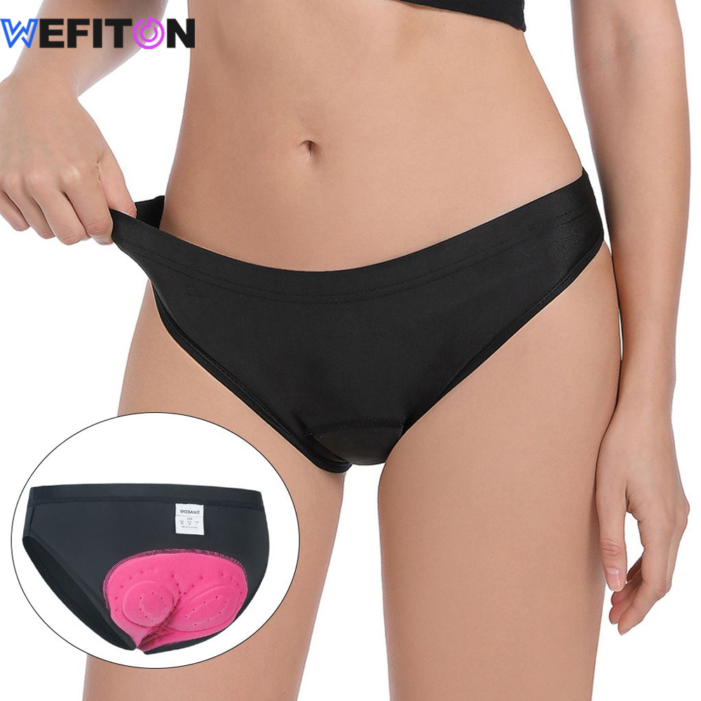 WEFITON 1PCS Women's 4D Gel Padded Cycling Underwear - Breathable, Anti-Chafing Bike Shorts for Mountain & Road Biking