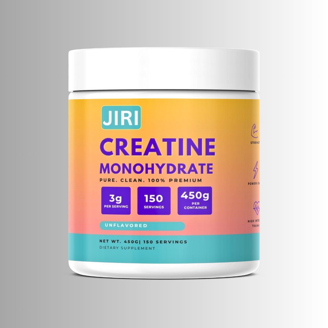 Jiri Nutrition Creatine Monohydrate 450g, Unflavored