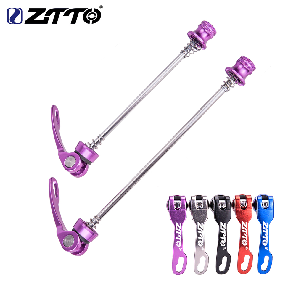ZTTO 1 Pair MTB Bicycle Skewers Mountain Bike Ultralight Quick Release Skewers QR 100/135MM For MTB Road Bike Wheel Hub 9mm 5mm