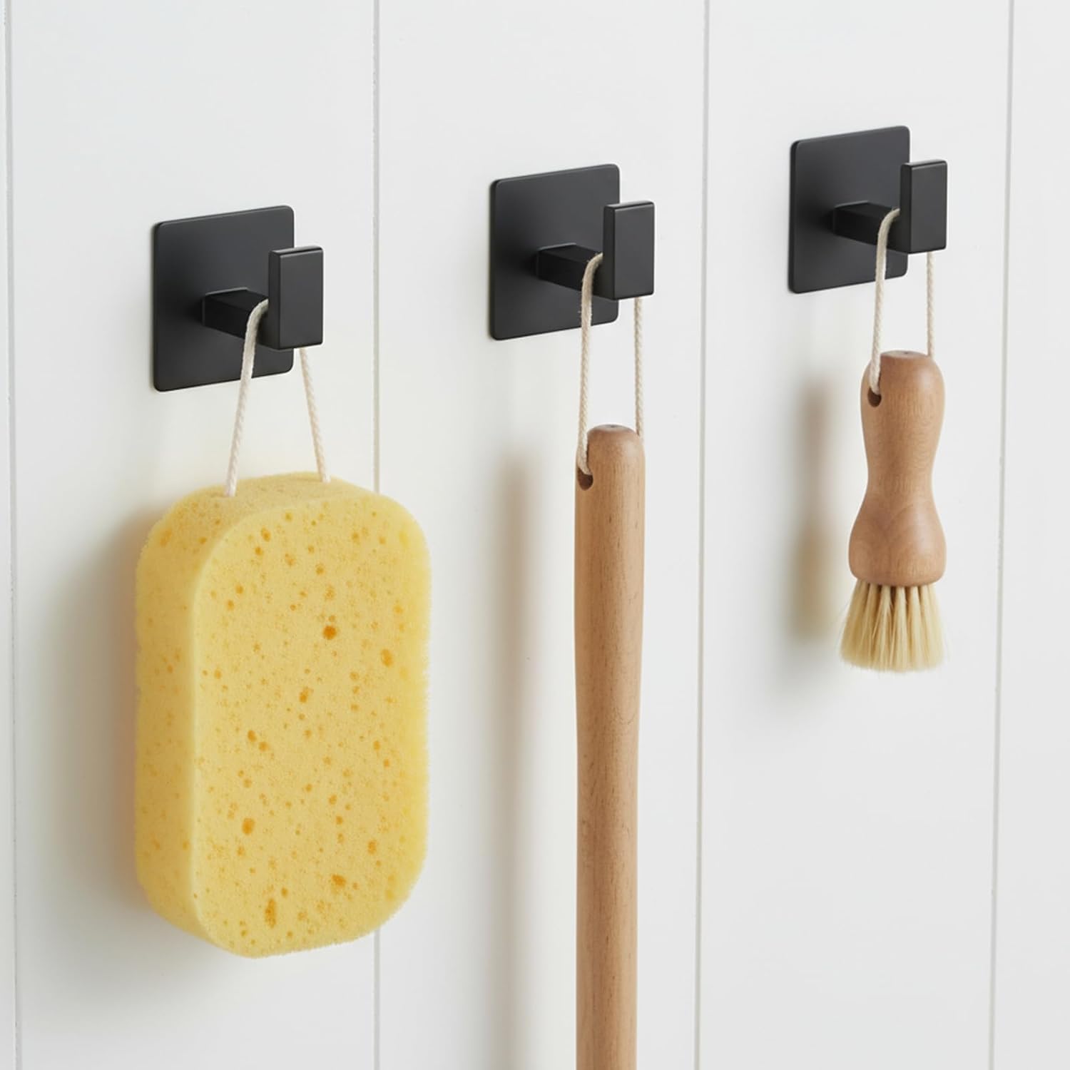 1/2/3/4Pcs Square Self Adhesive Towel Hooks No Drilling Coat Hook Aluminum Alloy Wall Hooks for Bathroom Bedroom Kitchen