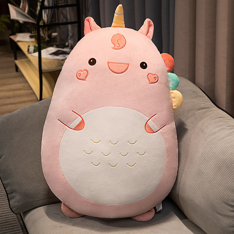 Animal Pillow Lion Dinosaur Rabbit Unicorn Stuffed Plushies Animal Dolls Sofa Bed Lumbar Cushion For Home Decor Ornaments