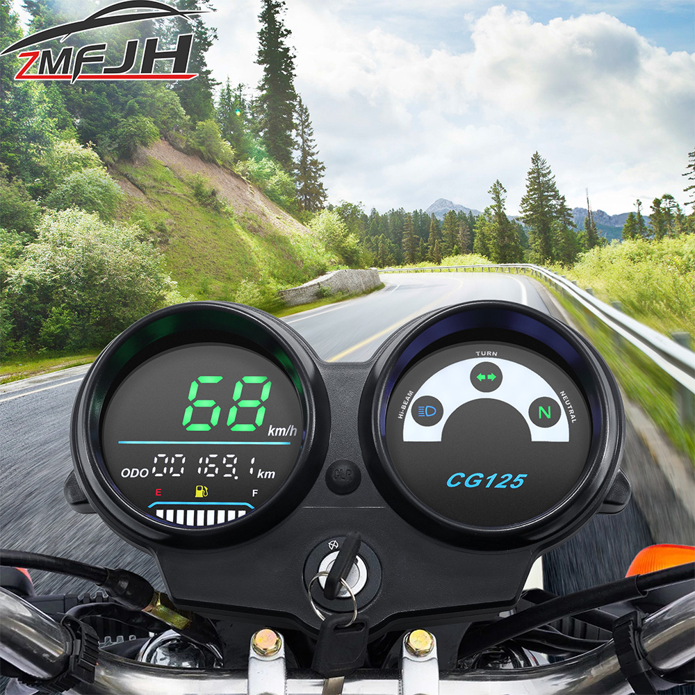 For Brazil Honda CG125 Year 2000 to 2008 Fan 125 Titan 125 2013 Dashboad LED Digital Motorcycle Speedometer Moto Digital Panel