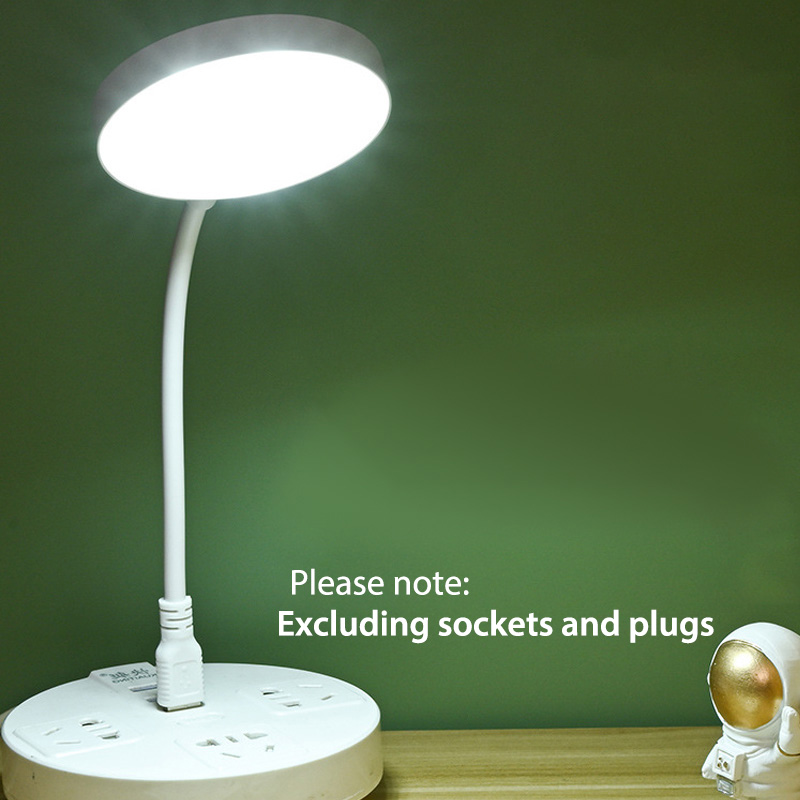 Plug Play USB Reading Light, Low Energy Led Table Lighting, Flexible Design Adjustable Bedside Eye Friendly Reading Lamp