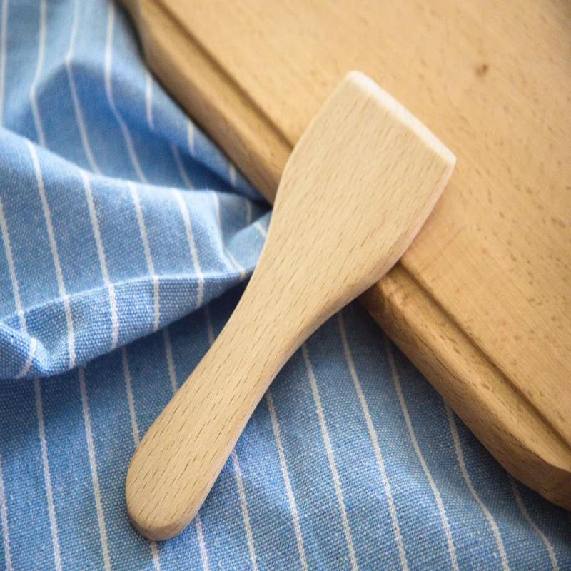 1Pcs Kitchen Utensil Oil Nonstick Wooden Spatula For Cooking And Mixing Wooden Raclette Spatulas
