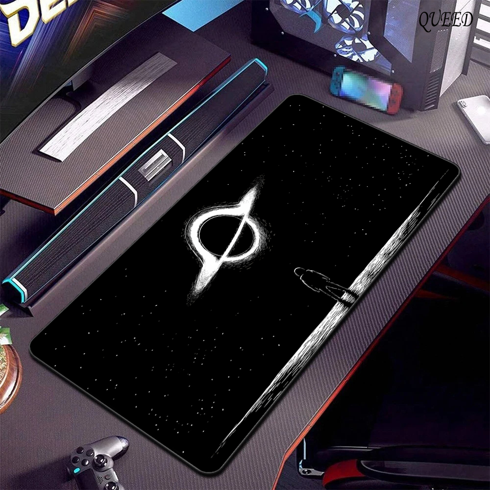 Astronaut Printing Black Pattern Keyboard Mat Non-slip Mousepad Pc Gaming Accessories Mouse Pad Office Carpet Mausepad