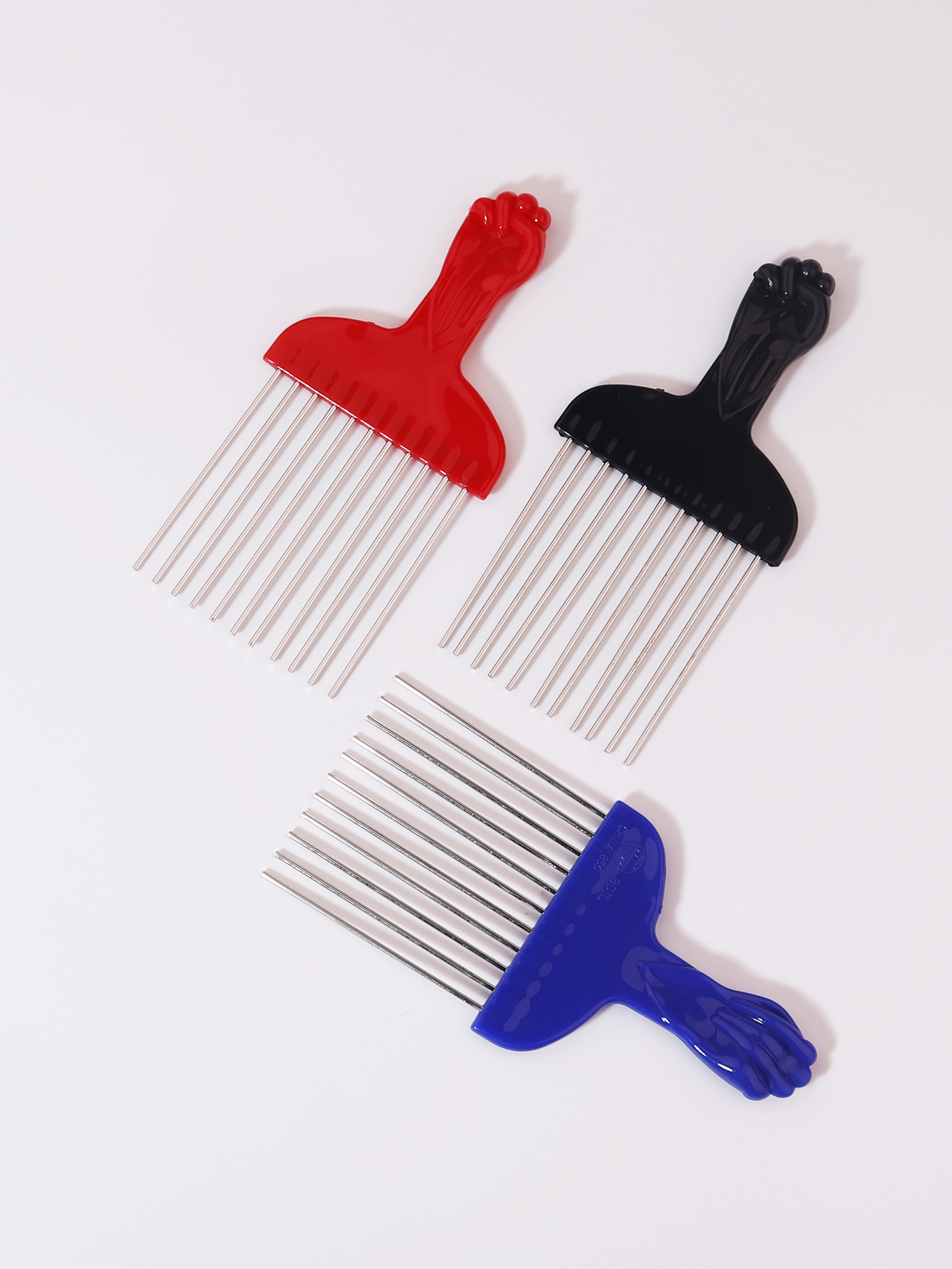 1Pcs Natural Bamboo and Wood African Style Fork Comb, Wide Toothed Hair Comb, Hairstyle Tool, Special for real hair