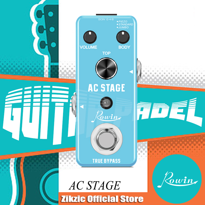 Analog Acoustic AC Stage Guitar Pedal Effect Analog Acoustic Pedals For Guitars Guitarist Analog Effectors Piezo Standard Jumbo