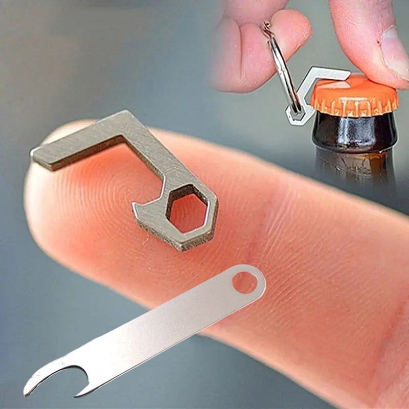 1Pcs Portable Stainless Steel Bottle Opener For Men Mini Metal Bottle Can Opener Kitchen Gadgets