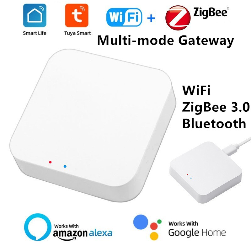Zigbee Gateway Hub Tuya Smart Home WIFI Bluetooth Wireless Multi Mode Gateway Smart Life APP Work With Alexa