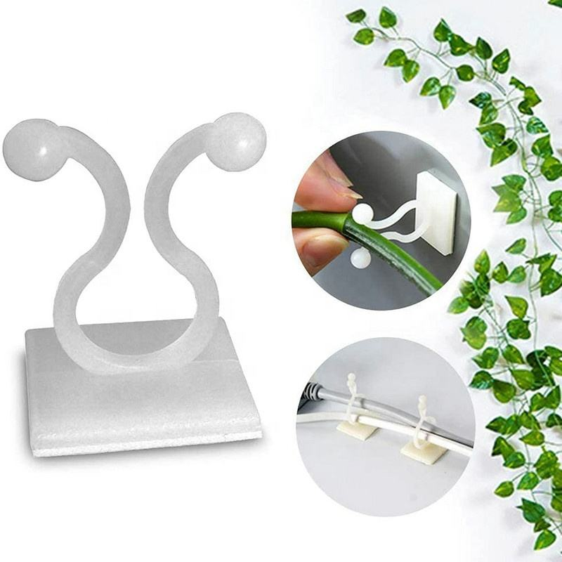 5/10/20/50Pcs Garden Accsesories Plant Garden Pots & Planters Climbing Wall Outdoor Decors Lamp Support for Plants Clip Vine