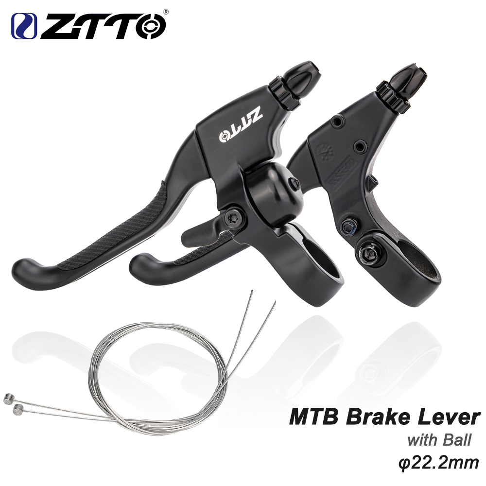 ZTTO MTB Bike Brake Lever Ring Ball Aluminum Alloy Mountain Bike V Brakes Cycling Mechanical Disc Brake Handle 22.2mm handlebar