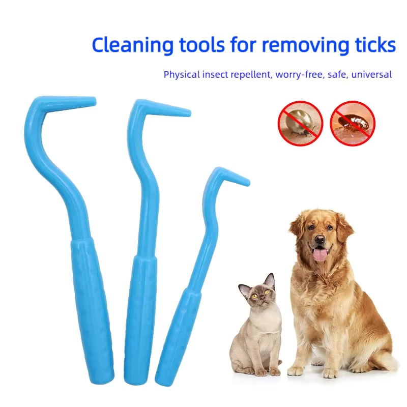 3-30Pcs Pet Tick Remover Tool Safe Flea Lice Removal Hook Set for Dogs Cats Humans Outdoor Hiking Pet Grooming Supplies