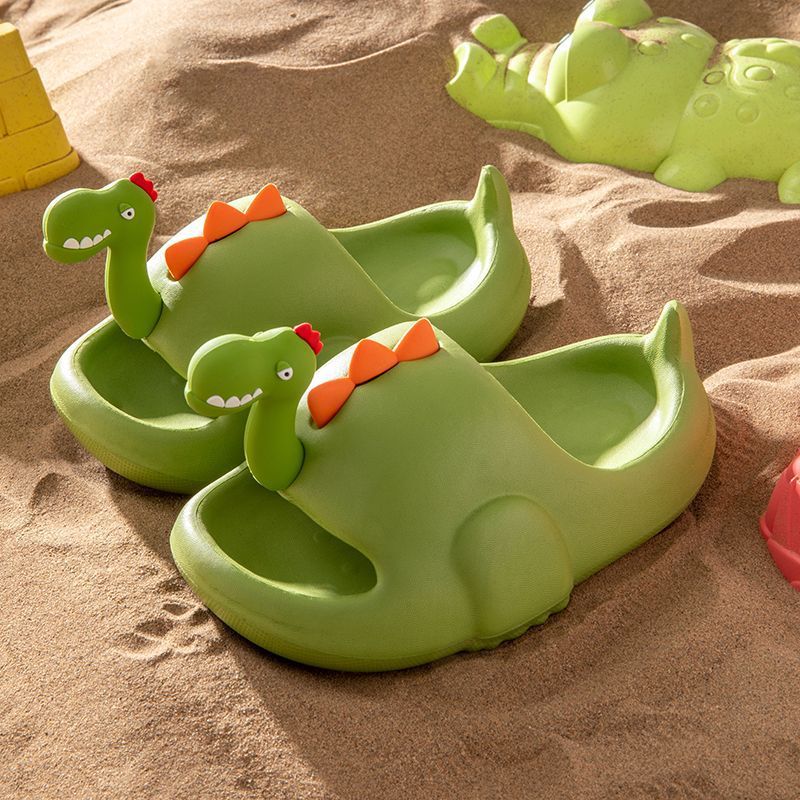 Dinosaur Parent-child Slipper Children EVA Slippers Kid Slipper Boy Baby Summer Beach Shoe Female 3D Dragon Home Cartoon Sandal