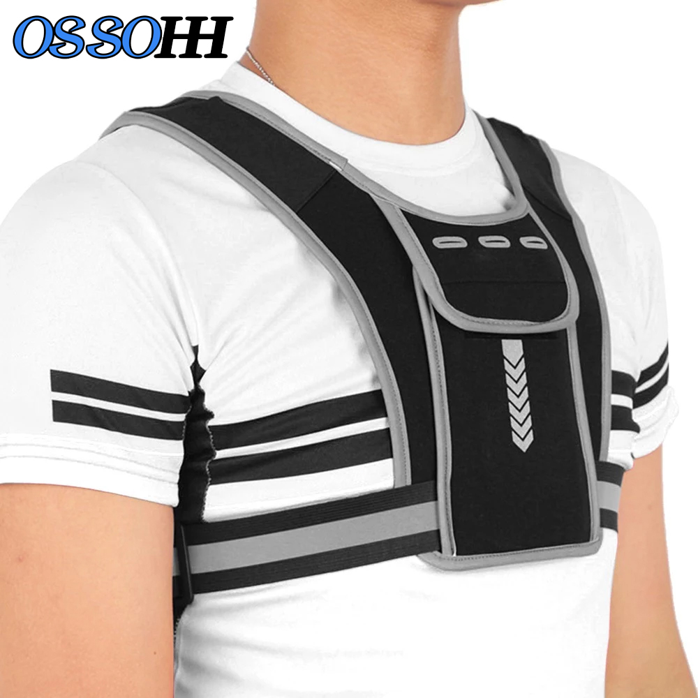 1Pcs Reflective Running Vest, Breathable Lightweight Running Vest, Suitable for Cycling, Running, Mountain Climbing, Fitness