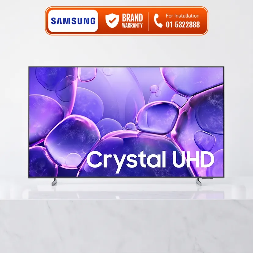 Samsung UA65U8500F 65 Inch Crystal UHD 4K Smart TV Black Tizen OS HDR10 Plus 3 HDMI WiFi 5 Bluetooth Slim Bezel Less Design