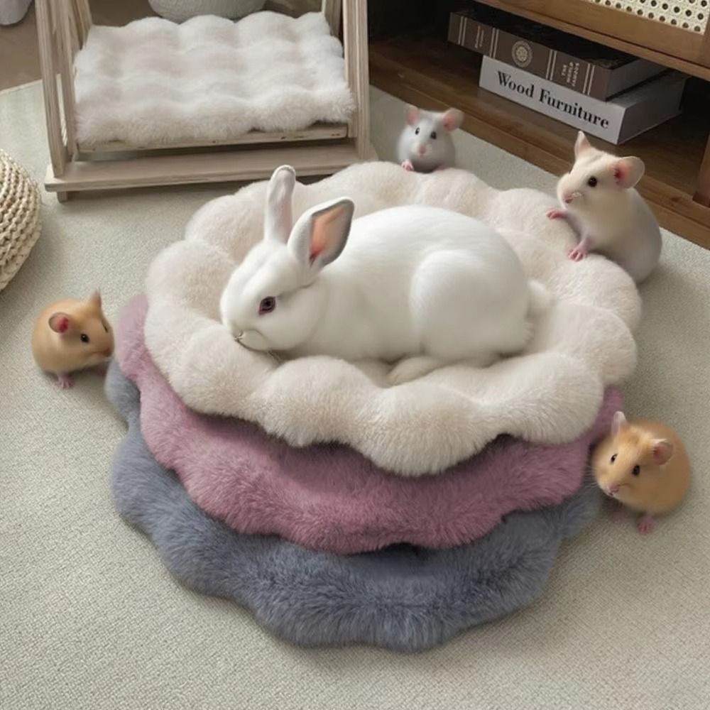 New Durable High Quality Portable Round Cat Mat Non-Slip Bottom Insulation Feature Pet Cushion Pad Washable Round Pet Mat
