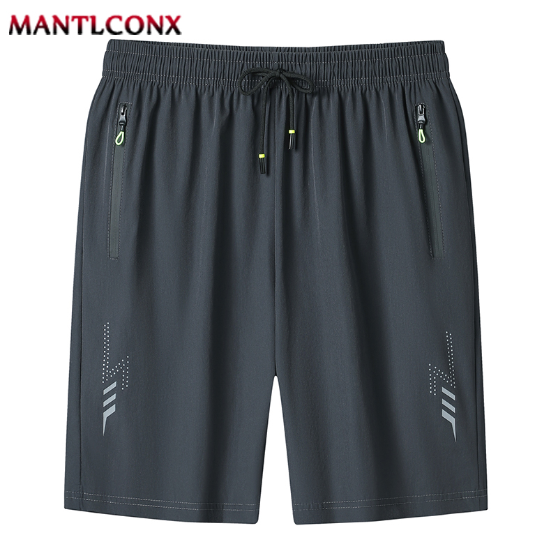 Summer Casual Loose Men's Shorts Quick Dry Elastic Gym Fitness Shorts Men Sports Running Jogging Workout Short Pants Man Black