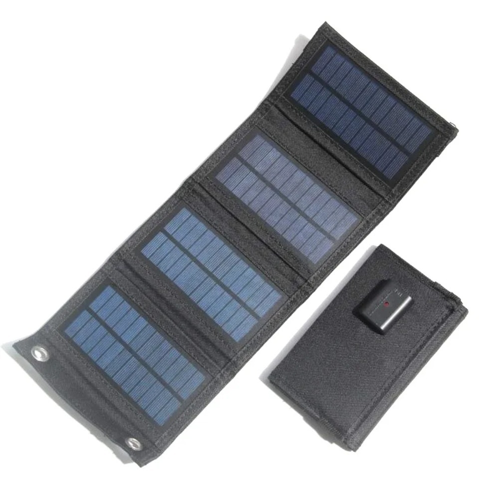 Mobile Phone Solar Panel Portable Folding Bag USB+DC Output Solar Charger Outdoor Power Generator