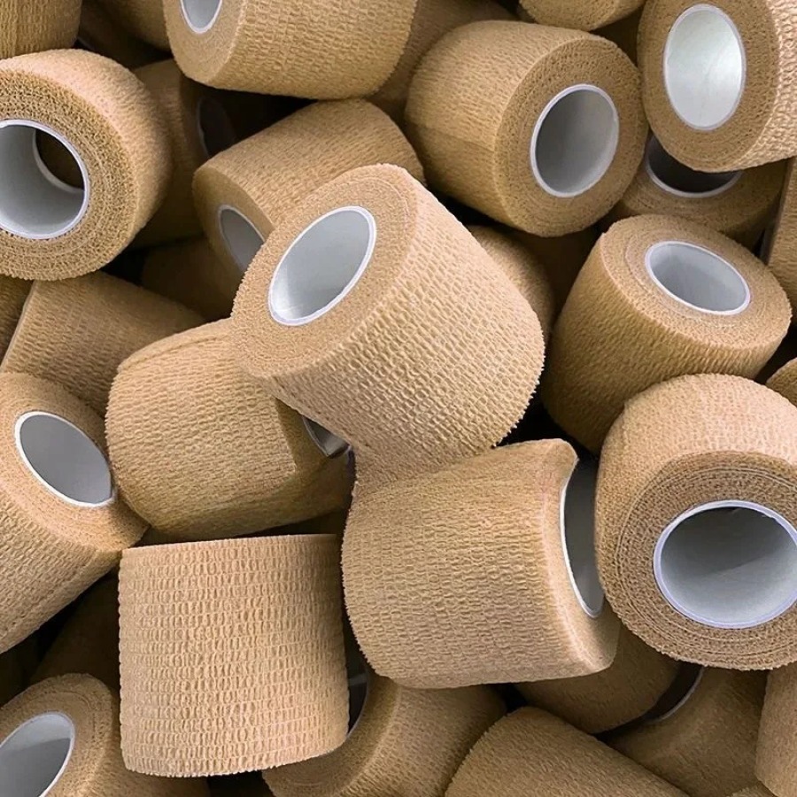 Adherent CohesiveBandage Disposable Removable Wrap Secure Fit Ideal Compression Gauze Tape For Ankle Wrist Knee Support Aid Tool