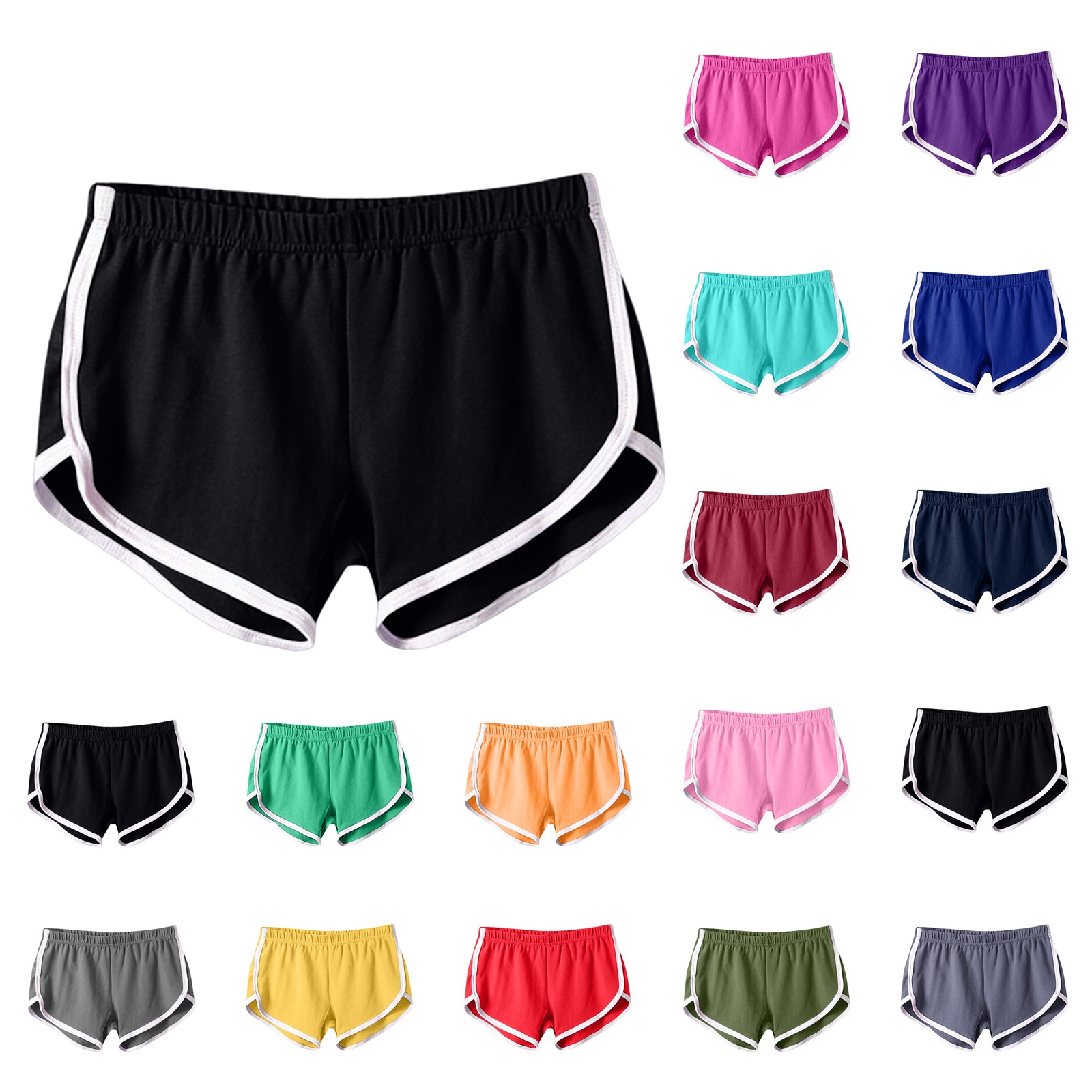 Women's Cotton Shorts Vintage Dolphin Short Pants Lounge Workout Bike Shorts Streetwear Yoga Summer Sport Hiking Wea
