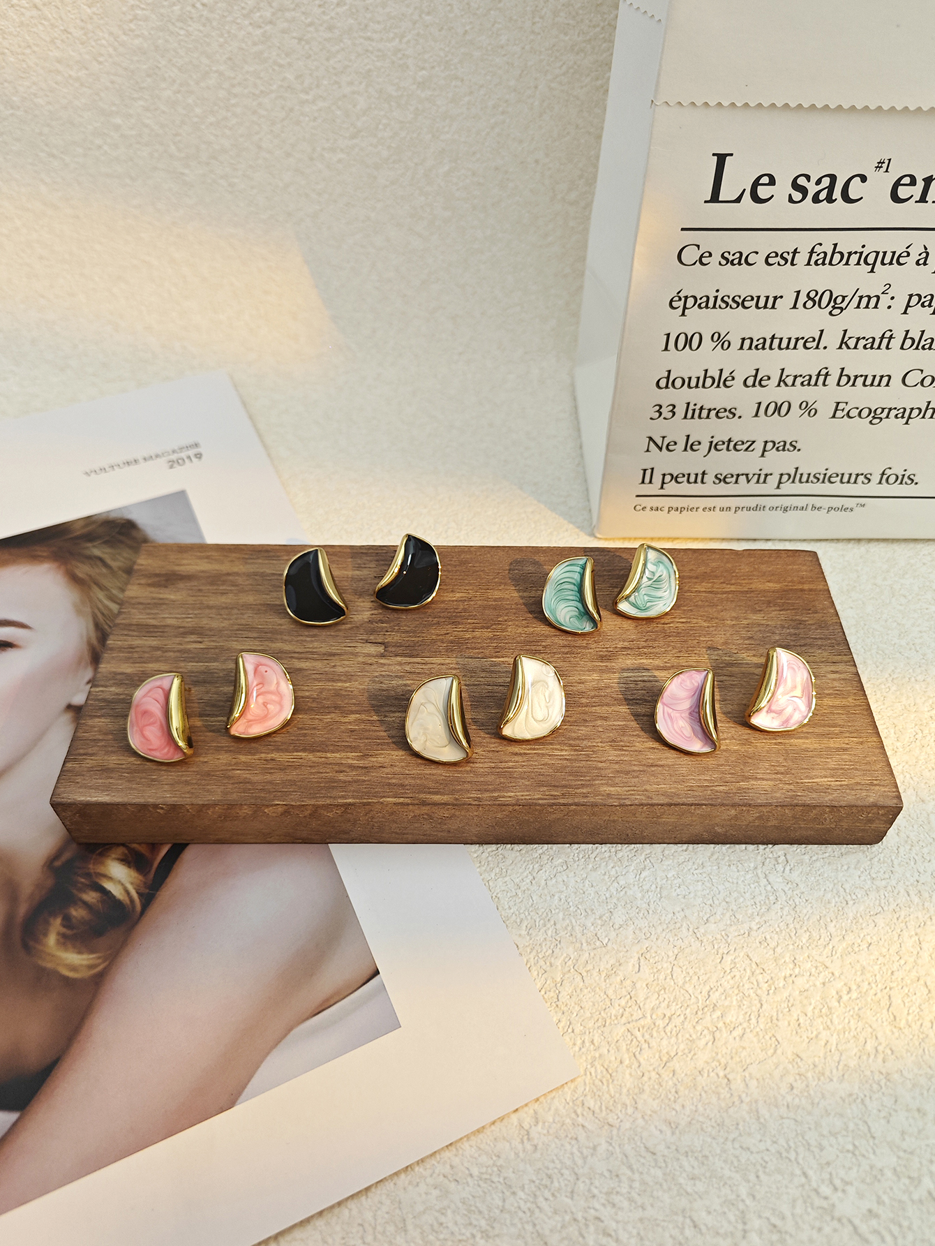 Chic Irregular Round Enamel Stainless Steel Earrings Stud for Women Exaggerated Personality Colorful Drip Oil Stud Earrings