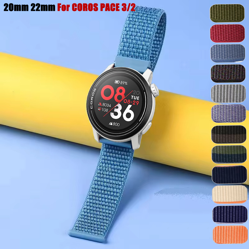20mm 22mm Nylon Loop Strap For COROS PACE 3 2/ APEX Pro Sport Watchband For COROS APEX 2/2 Pro/46mm/42mm Wrist Bracelet Correa
