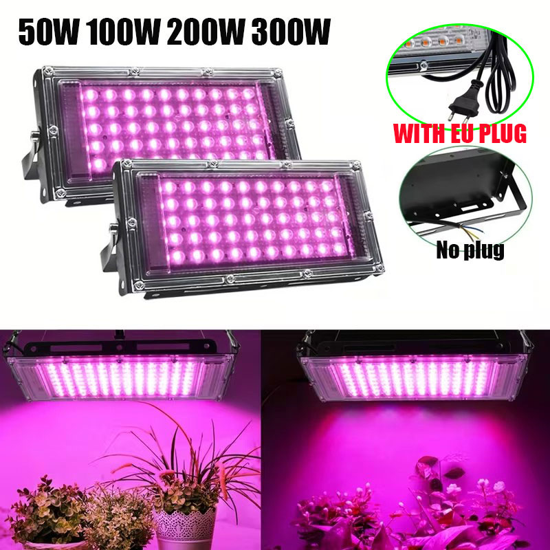 Full Spectrum Led Grow Light 50W 100W 200W 300W Phytolamp For Plants Growing Equipment Indoor Uv Light For Flowers Cultivation