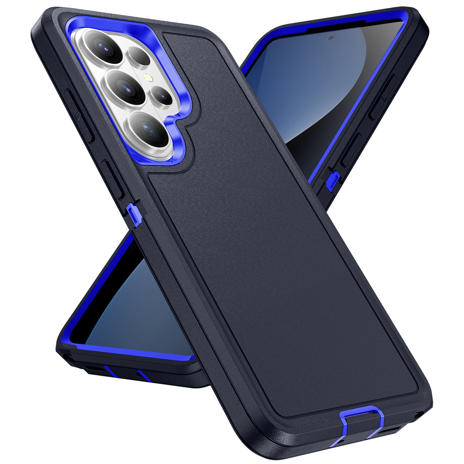 3in1 Hybrid Armor Shockproof Defend Case For S26 S25 Ultra S25FE S26Plus S26 Heavy Duty Protection Rugged Cover