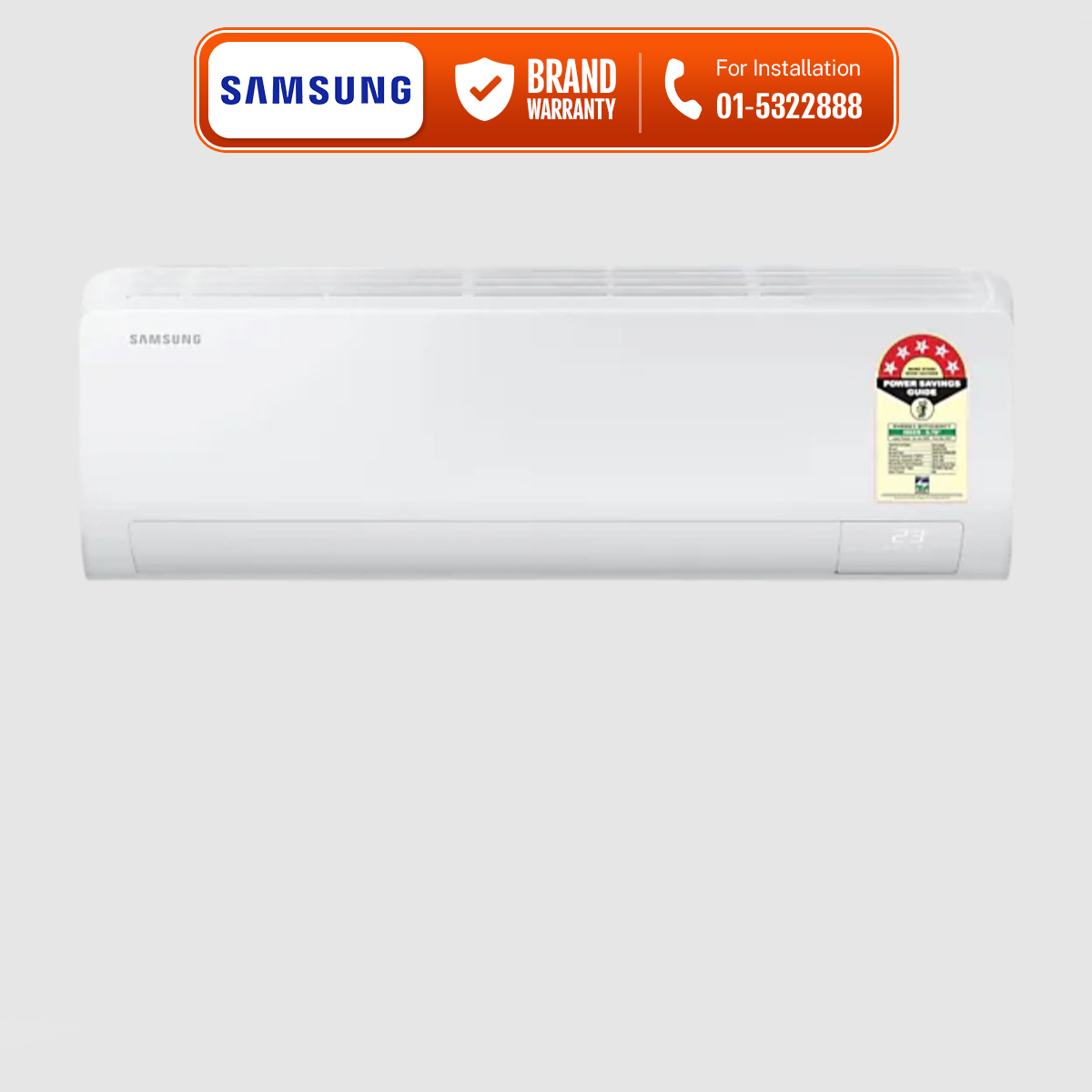 SAMSUNG Bespoke AI Inverter 1 ton Air Conditioner AC AR50F12C1RHNRC