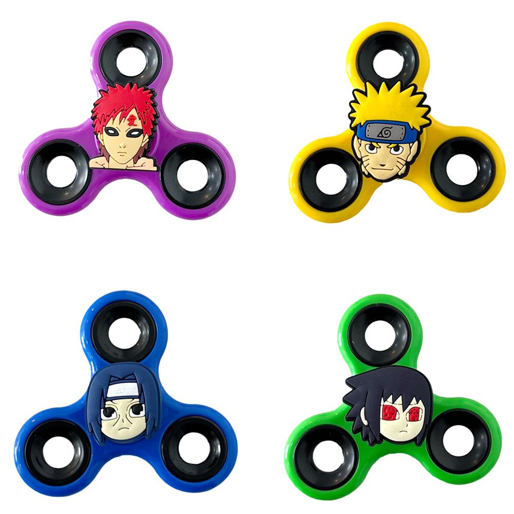 1 Pc Anime Naruto Action Figures Fidget Spinner Kakashi Uchiha Itachi PVC Model Finger Stress Relieving Hand Spinner Kid Toy