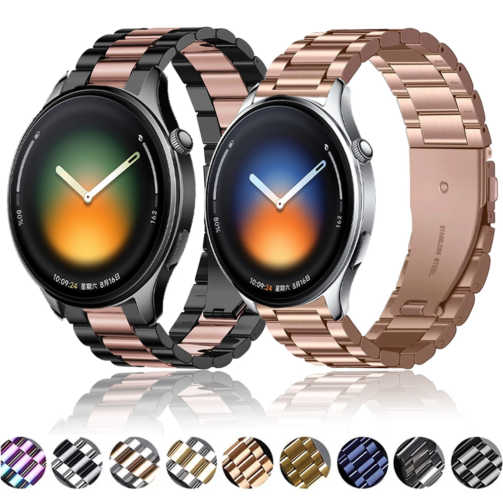 22mm Metal Stainless Steel Strap For Xiaomi Watch 5 S4 Sport 2 2 Pro S3 S2 High-end Band For Oneplus Watch Lite OPPO Watch S X2