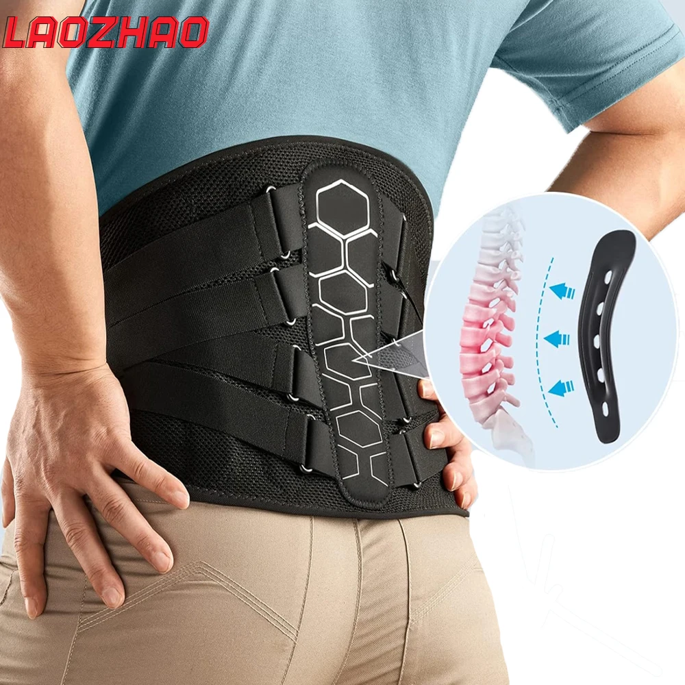 Back Brace for Lower Back Pain Relief with Pulley System,Lumbar Support Belt for Men Women with Lumbar Pad, Ergonomic Design