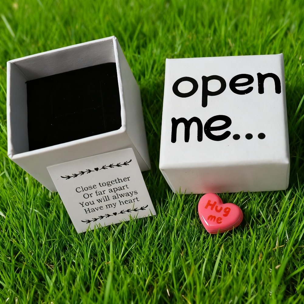 1/5/10/20/50/100pcs Opening with Resin Heart & I Love You Message Card - Romantic Keepsake for Birthdays, Wedd