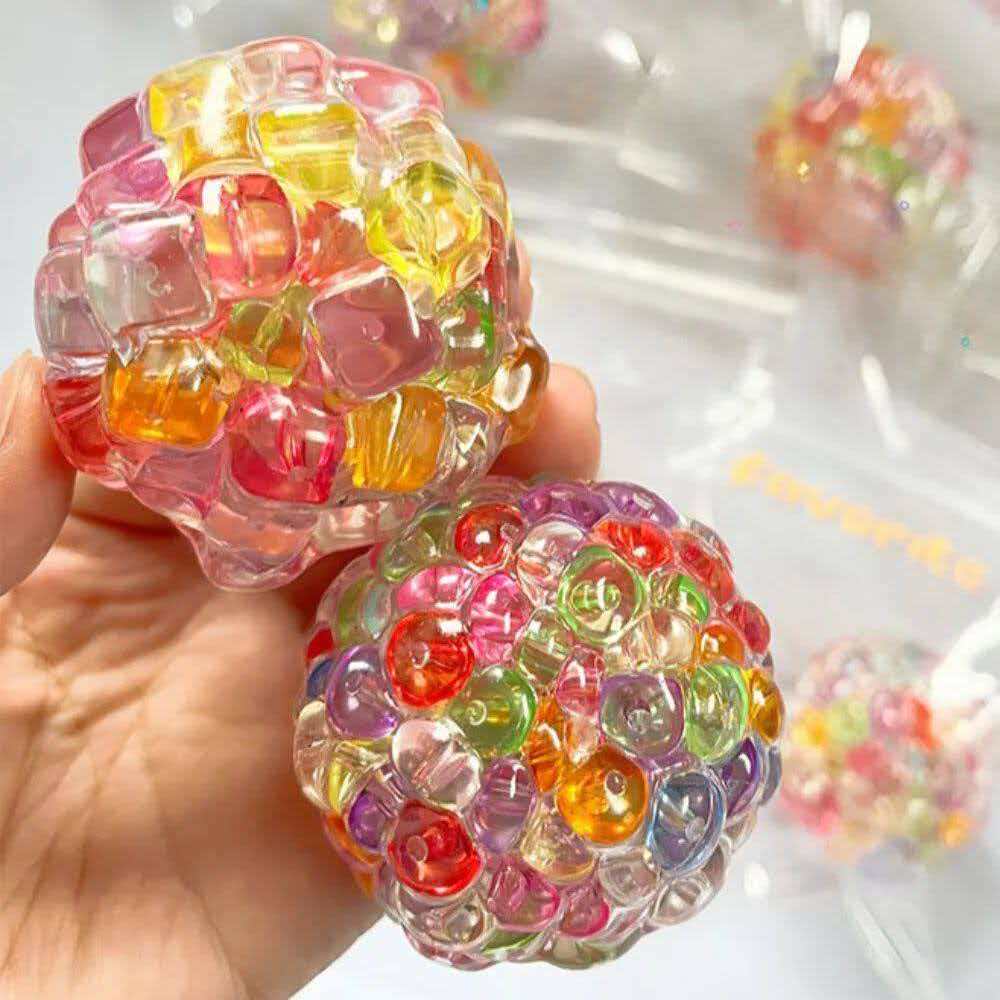 1PC Ice Cube Slow Rising Balls Sensory Fidget Toy Stress Relief Squeeze Hand Exercise Calming Tool for Kids Adults