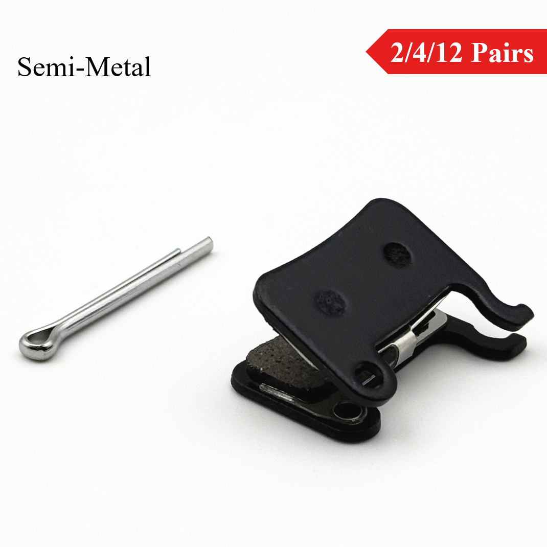 Semi-Metal, 2/4/12 Pairs, Disc Brake Pads for Mountain Bike, for Shimano Zoom HB100 HB870 HB875 A01S Deore M595 XTR M966