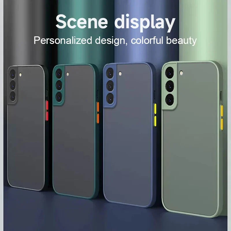 For S25 S25FE FE Ultra Plus + Edge S24 S 24 5G Phone case Frosted Silicone Capa Etui Funda Flexible Pouch Coque